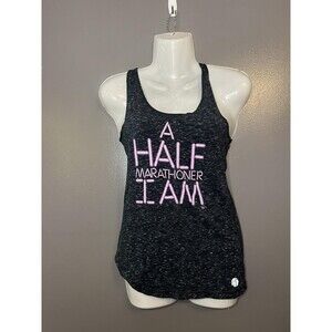 RawThreads Athletics Tank Top Womens Small Black Racerback Running Bamboo Gray